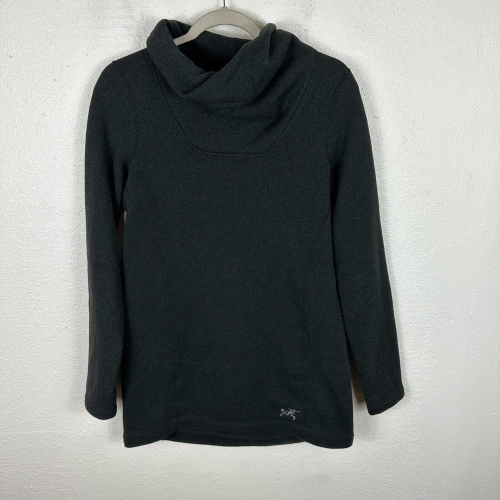 Arc'teryx Desira Tunic Sweater Women M Green Pullover Funnel Neck Fleece